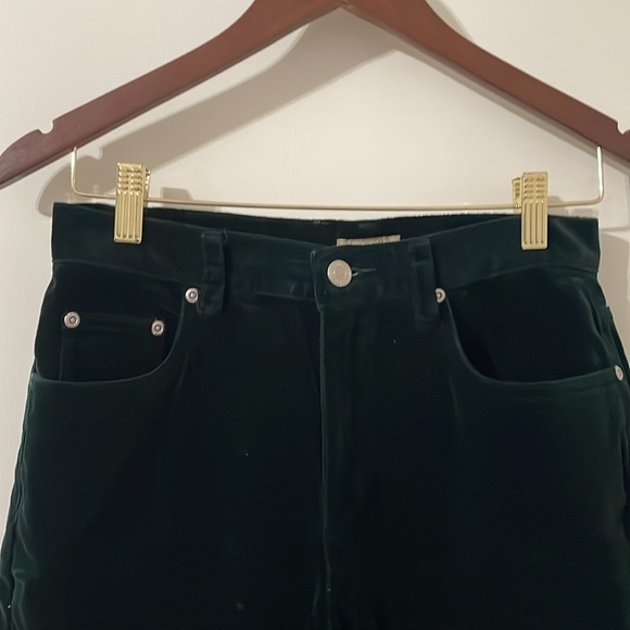 Liz Claiborne Dark Green Velour Pants Size 8P - Picture 5 of 7